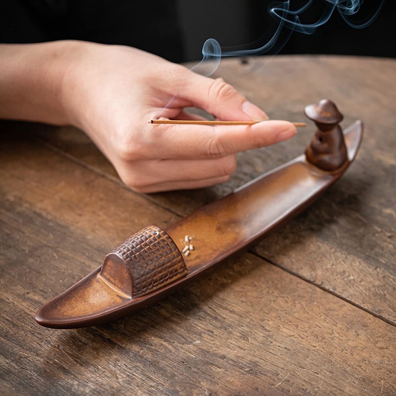 Insence Burner Holder, Modern Incense Ash Catcher Incense Stick Holder,