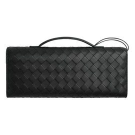 NingMengXYRHZB Women's Trendy Woven Evening Clutch Purse PU Leather Crossbody Underarm Shoulder Handbag Cute Satchel Wallet