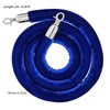 JAPCHET 4 Pack 6.5 Feet Velvet Rope, Blue Velvet Stanchion