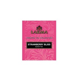 Lakma Black Tea with Strawberry & Cream - 20 Tea Bags - (1 Pack) - Premium Collection in Metal Gift Tin