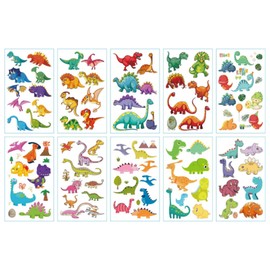 KC Certified Panda Road Dinosaur Children's Tattoo Replica Decorative Sticker Luminous Stay-At-Home Tattoo Sticked with Water, 1 Piece, H10 Piece Set / kc인증 판다로드 공룡 어린이 타투 판박이 꾸미기 스티커 야광 집콕놀이 물로 붙이는 타투, 1개, H10장세트