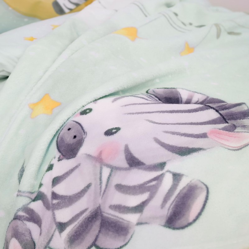 Herding Babybest Zebra Microfibre Fleece Blanket, 75 x 100 cm,