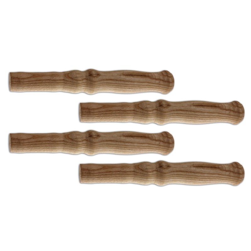 BigDean 4 x Wheelbarrow Universal Wooden Handles, Trolley Handle, Sliding