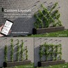 Wire Trellis for Climbing Plants Outdoor, 30-Set Black ABS Plastic