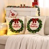 Tosleo Merry Christmas Pillow Covers 18 x 18 inch Set