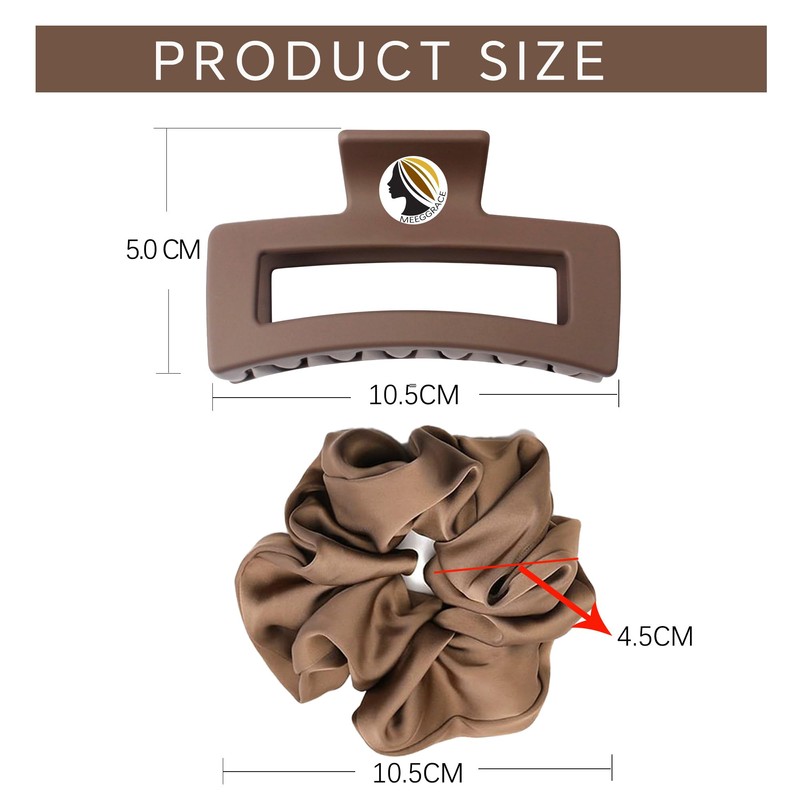 meeggrace Non-Slip Matte Hair Clips for Women, Claw Clips for