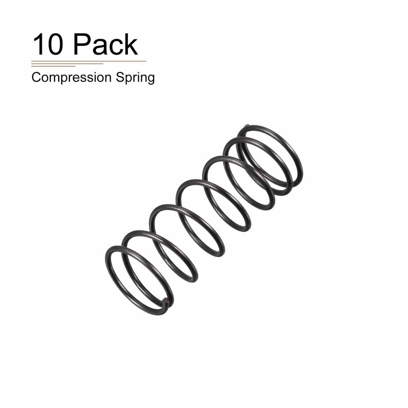 DTGN 1.2x16x40mm(DxODxL) Compression Spring - 10Pack - Good for Machinery