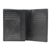 Esquire New Silk Passport Card Holder Black, black