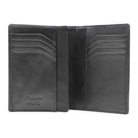 Esquire New Silk Passport Card Holder Black, black