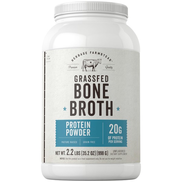 Carlyle Grass Fed Bone Broth Protein Powder | 35.2 oz