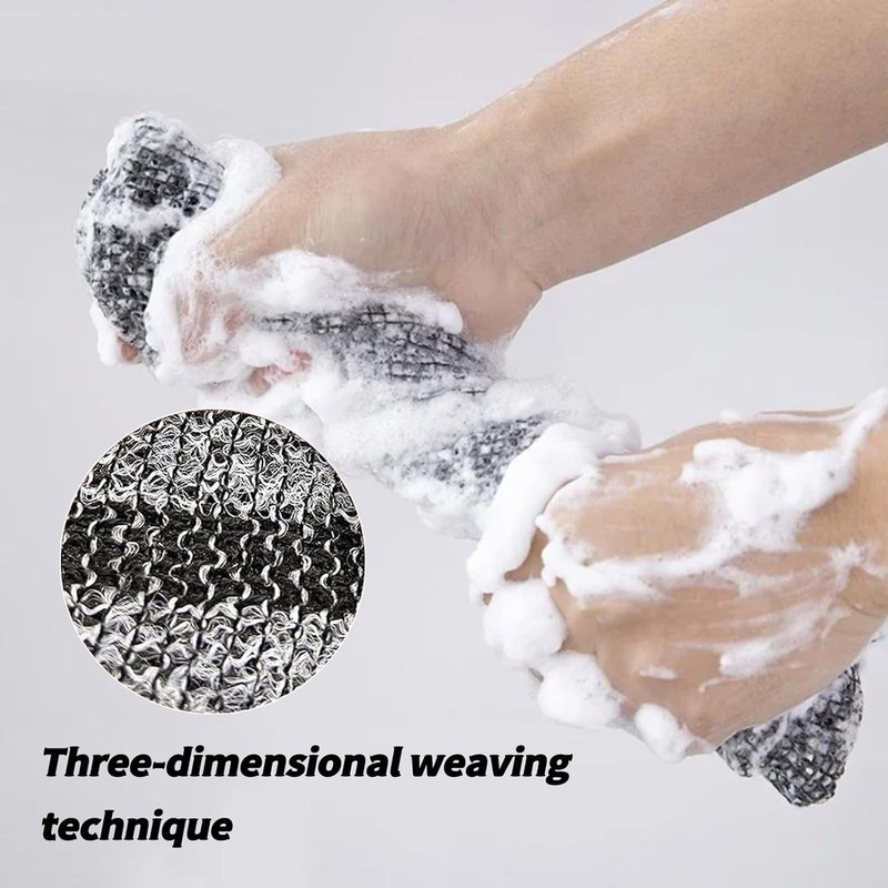 Gaukomzs Exfoliating Shower Towel, 47 Inch, Advanced Microfiber, Premium Scrub