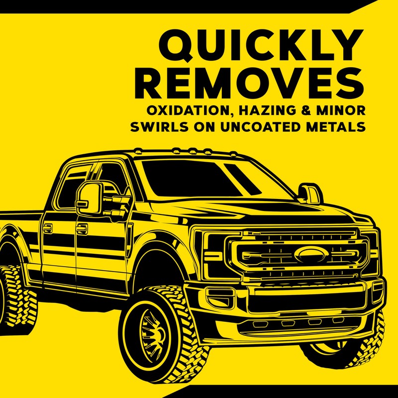 Meguiar's G211606 Metal Polish, Safe for All Uncoated Metals, Removes