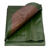 Tough heavy 220 gsm duty waterproof green with brown reverse