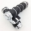 HTT Chrome Rubber Hand Grips 1" Pair For HD FXDWG