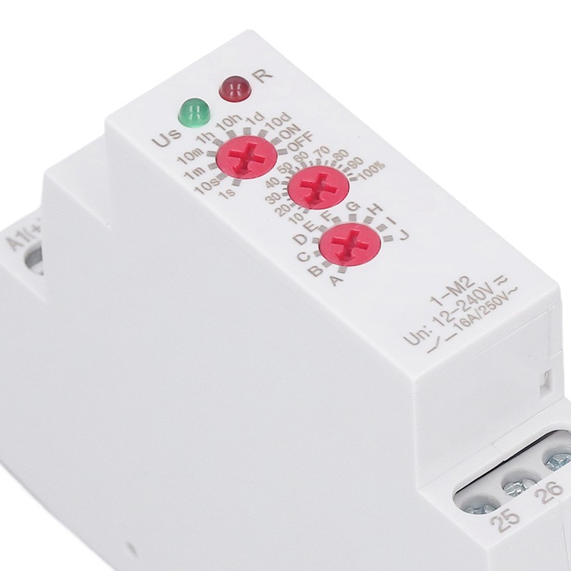 Time Relay Multifunctional Normally Open DIN Rail Delay Timer Switch