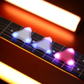 Tomer Pro Auto Glowing LED Guitar Pick, Non-slip honeycomb touch, 3 Thickness Options for Electric Guitar,Bass Guitar Picks,White Light, XL size