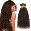 Chocolate Brown Bundle Color 4 Water Wave Human Hair Bundles