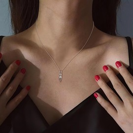 Clearine Cute 925 Sterling Silver Cat Pendant Necklaces Jewellery Gift for Women Cat Lovers Birthday/Anniversary/Christmas