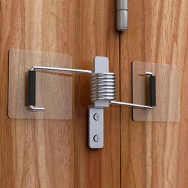 Spring Automatic Door Closer, Door Closer for Home, Screen Door，Household, no Need to Remove Door Hinges(1 PC Silver)