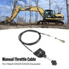 Excavator Throttle Control Cable Replacement 2.5 Meter Manual Flexible Throttle