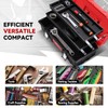 Auto Dynasty Tool Box Organizer Portable 3-layer Folding Toolbox with