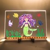 GraduationMall Acrylic Dry Erase Board with Light 11.8 X 7.9