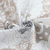 BESTRIPES Extra Wide Fabric Shower Curtain, White Beige Gray Boho