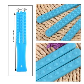 DeaHea 2 Pack Back Massage Stick Pat Manual Handheld Muscle Massager Hammer Slap Rubber Meridian Pai Sha Board for Shoulder Neck Body Arm Leg Joint Muscle Relaxation Tool