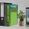 Acrimet Premium Metal Bookends (Heavy Duty) (Green Citrus) (1 Pair)