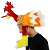Christmas Hats For Adults - Brown Turkey Hat With Red,