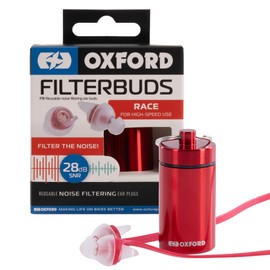 Oxford FilterBuds, Reusable Noise Filtering Earplugs for Motorcycle Use