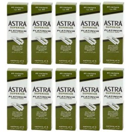 Astra 1000 pcs Astra Superior Platinum Double Edge Shaving Razor Blades+Free Razor