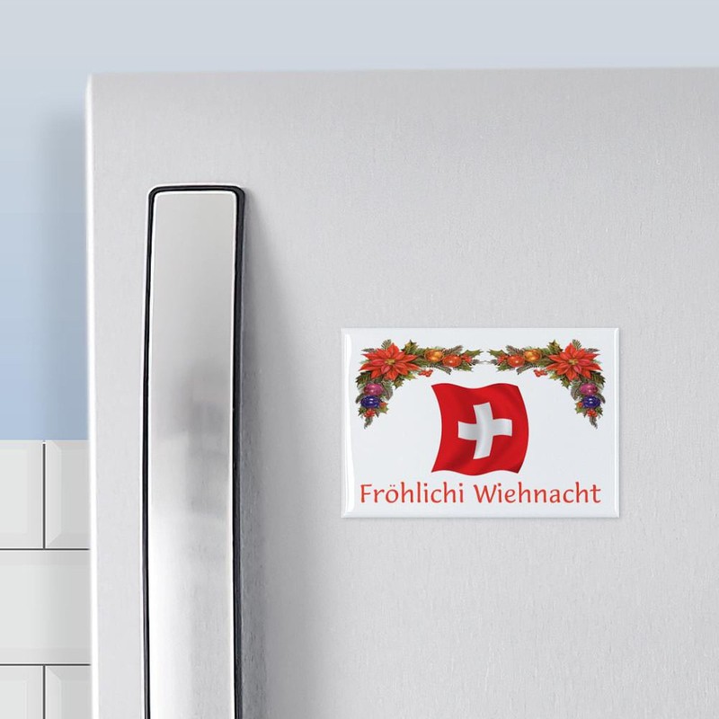 CafePress Swiss Frohlichi...2 Rectangle Magnet, 3"x2" Refrigerator Magnet