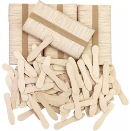 CZWESTC 400 Pcs Wooden Ice Cream Spoons, Mini Disposable Tasting Spoons Wooden,