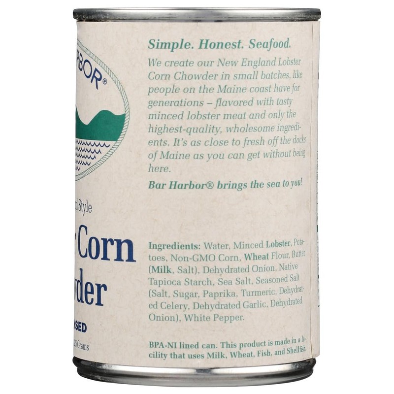 Bar Harbor CONDENSED New England Style Lobster Corn Chowder (Pack