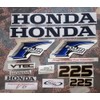 411 Decals Aftermarket Replacement for Honda 225 Four Stroke Blue
