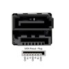 Cablecc Single SATA 7Pin Female to 360 Degree Angled 7Pin