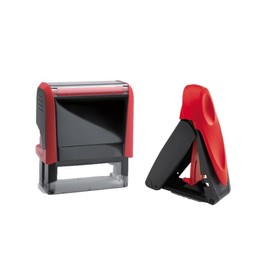 Red 4913 Self Inking Rectangular Stamp for Desk and Red 9413 Rectangular Pocket Stamp for Mobility Combo Pack - Alabama