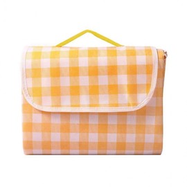 Orange Checkered Picnic Mat 150x200cm 2ea