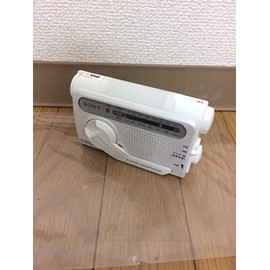 Sony ICF-B02(W) Hand Crank Charging, FM/AM Portable Radio, White