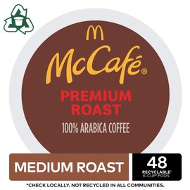 McCafé Premium Roast, Keurig Single Serve K-Cup Pods, Medium Roast Coffee Pods, 48 Count
