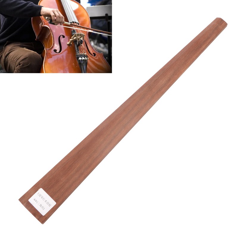 4/4 Cello Fingerboard Redwood Cello Fingerboard Musical Instrument Accessory for