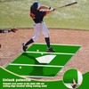 6x4 ft Baseball and Softball Hitting Mat with Non-Slip Backing
