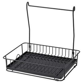 Ikea TSSP Dish Drainer, Black(Length: 29.8 cm Width: 38.5 cm Height: 37.3 cm )