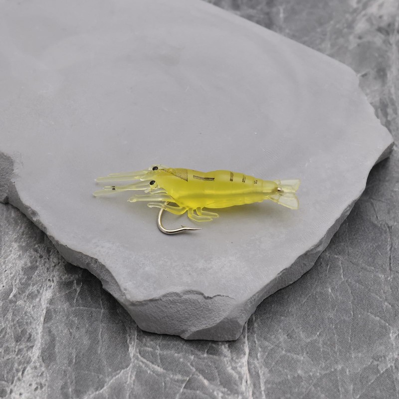 LT Easiyl Weiche Garnelenköder, Länge 4 cm, Garnelenköder, Wurmköder, weicher