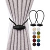 TECVINCI Magnetic Curtain Tiebacks with Upgrade Larger Magnet, 2 Pack