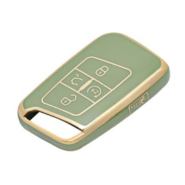 OFFCURVE Key Fob Cover for Volkswagen Special Key Fob Case Cover Holder for 2018-2022 VW Atlas Golf Alltrack Atlas Jetta Passat Arteon iguan Smart 4 Buttons Key Fob Accessories, Green