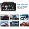 AMOMD 12V Bilge Pump Control Switch Panel 3 Way Manual/Off/Auto