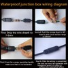 CESFONJER Junction Box Outdoor Waterproof IP68 3 - Way Line