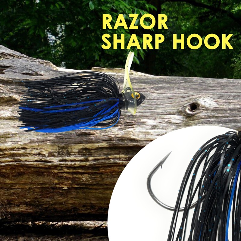 Reaction Tackle Scrounger Jig - 1/2 oz - Chartruese Tiger